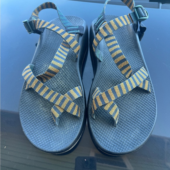 Chaco Black and Yellow Striped Sandals main image 5
